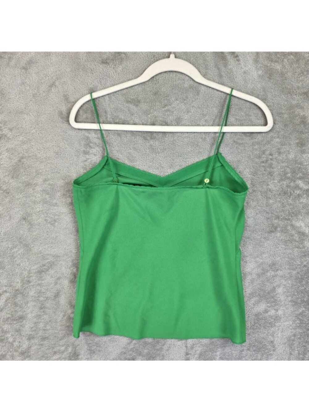 Ted Baker Tank Top Womens S Green V Neck Sleeveless Solid Woven Camisole Summer - Picture 2 of 8